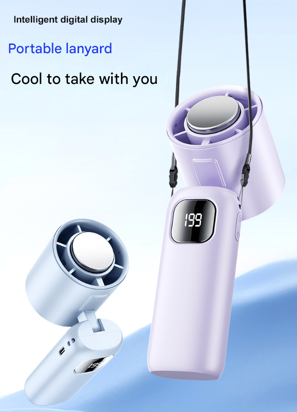 Natravor™ 3 in 1 Mini Handheld Cooling Fan, 199 Speed Wind Power & Ice Cooling Function