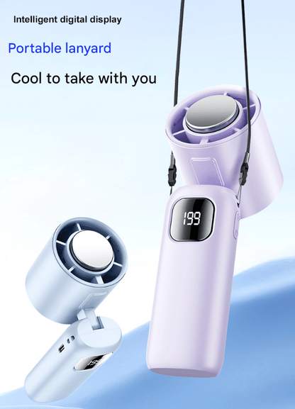 Natravor™ 3 in 1 Mini Handheld Cooling Fan, 199 Speed Wind Power & Ice Cooling Function