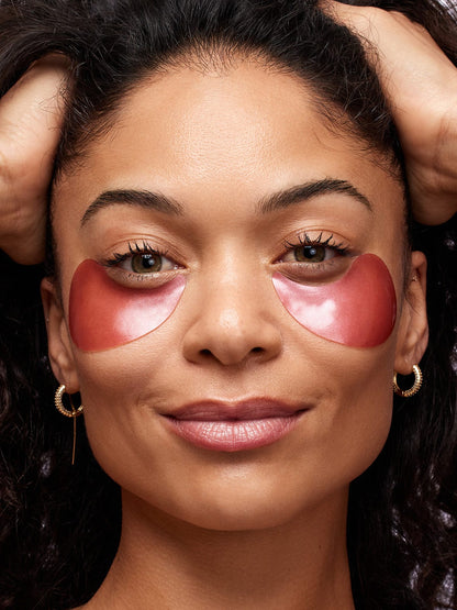 Natravor™ Brightening Eye Masks (30 Pairs) - Caffeine Eye Masks for Dark Circles and Puffiness with Hyaluronic Acid, Eye Patches for Puffy Eyes