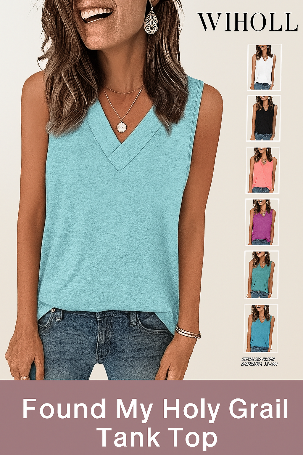 Natravor™ Last Day Promotion 49% OFFWomen's Sleeveless V-Neck Slimming Loose Fit Casual Tank Top T-Shirt
